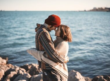 Couple by the sea