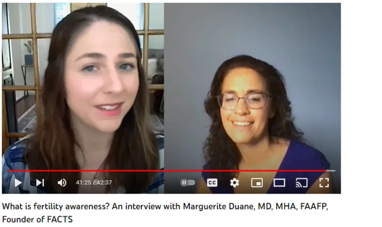 What are FAMs, what are fertility awareness methods, Natural Womanhood exclusive video interview, What is fertility awareness, Dr. Marguerite Duane, Fertility Appreciation Collaborative to Teach the Science, FACTS about Fertility,